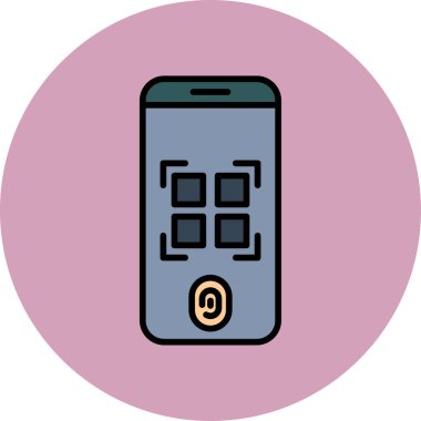 Şifre. Web simgesi basit illüstrasyon 