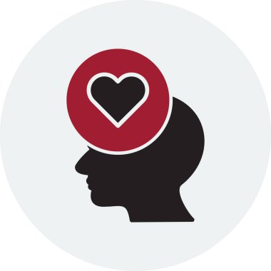 Empati simgesi, vektör illüstrasyon tasarımı