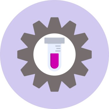 Biyomühendislik simgesi vektör illüstrasyon tasarımı