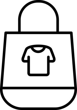 alışveriş çantası web simgesi, vektör çizim