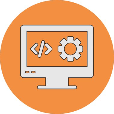 Hesaplanıyor. Web simgesi vektör illüstrasyonu