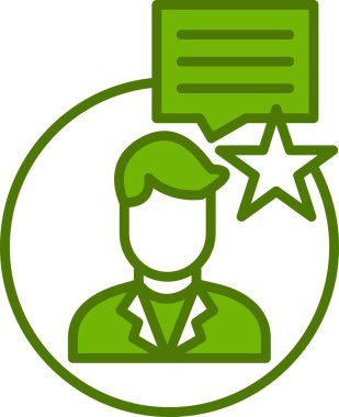 Müşteri hizmet vektör satırı simgesi