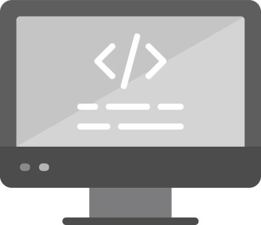 Basit Bilgisayar vektör illüstrasyonu