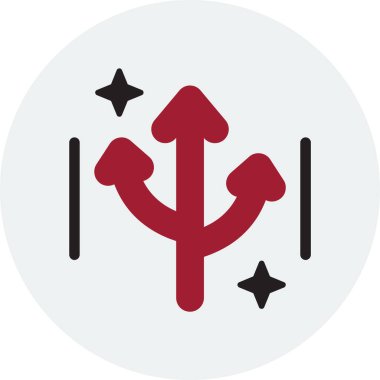 Basit ok simgesi vektör illüstrasyonu