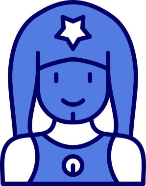 Süper kahraman ağ simgesi, vektör illüstrasyonu