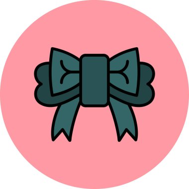 Kurdele yayı. Web simgesi basit illüstrasyon