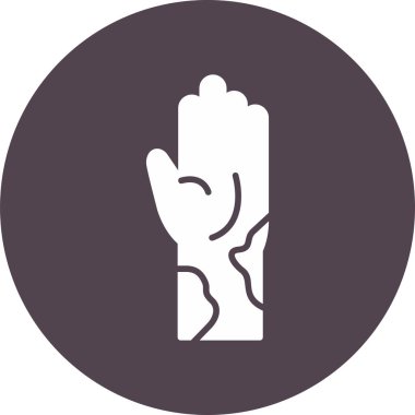 Egzama web simgesi vektör illüstrasyonu