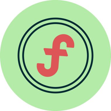 Fonksiyon web simgesi, basit vektör illüstrasyonu