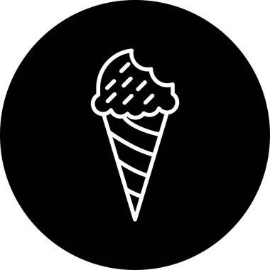 dondurma simgesi, vektör illüstrasyonu basit tasarım