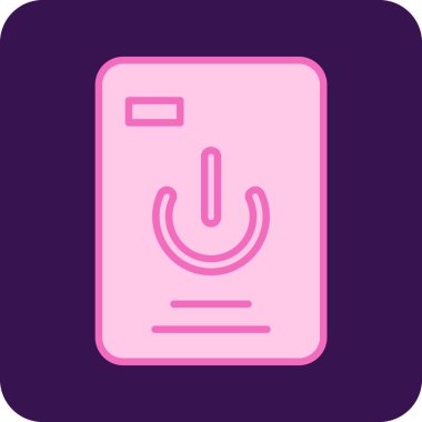 Elektrikler kesildi. Web simgesi basit tasarım