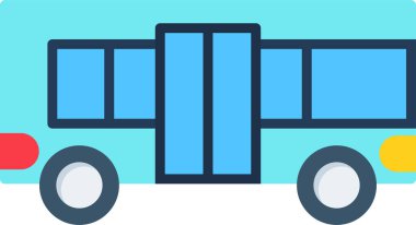  bus web simgesi vektör illüstrasyonu 