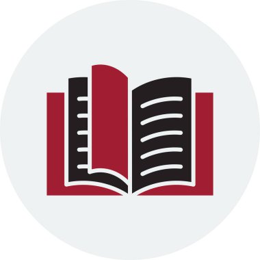 kitap simgesi, vektör illüstrasyonu basit tasarım