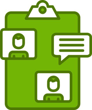 Kişi grubu simgesi, vektör illüstrasyonu basit tasarım