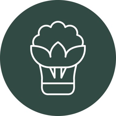 Çiçek. Web simgesi basit illüstrasyon 