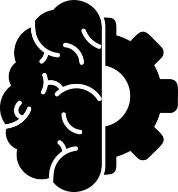 Aklını kullan. Web simgesi basit illüstrasyon 