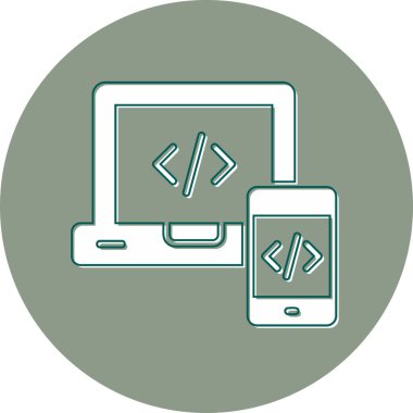 Tepkili Web simgesi vektör illüstrasyonu