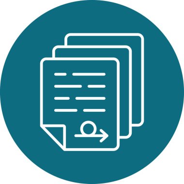 Birikmiş. Web simgesi basit illüstrasyon