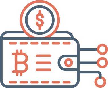 Şifreli Web simgesi vektör çizimi