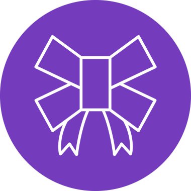 Kurdele yayı. Web simgesi basit illüstrasyon