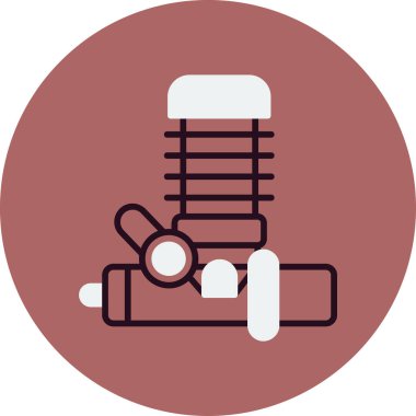 Modern Motor simgesinin vektör çizimi