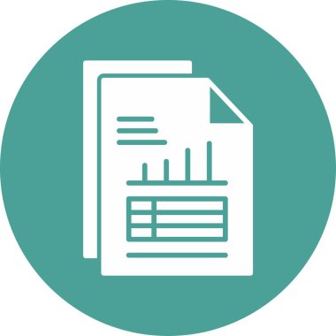 veri raporu simge vektör