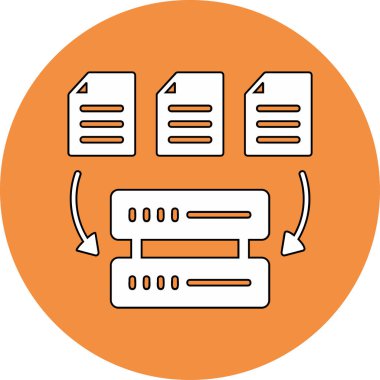 Bilgisayar işlemcisinin minimalist doğrusal çizimi
