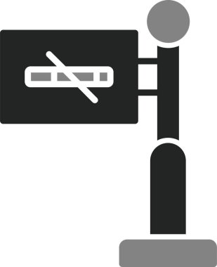 Basit Sigara İçilmez simgesi