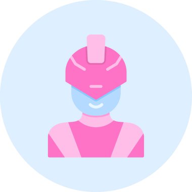 Süper kahraman ağ simgesi, vektör illüstrasyonu