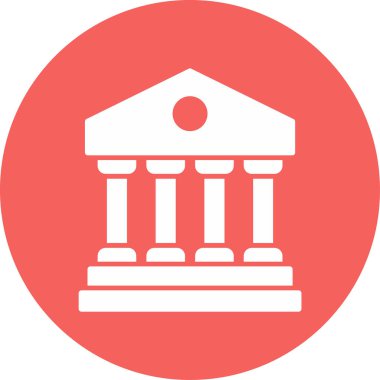 Banka web simgesi basit illüstrasyon 