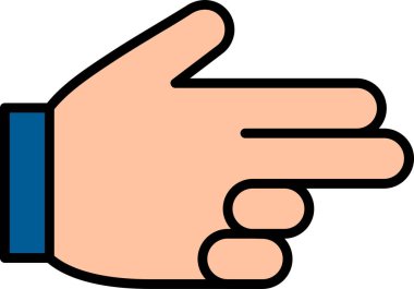 Silah hareketi. Web simgesi basit illüstrasyon