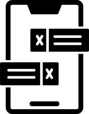 Tebliğ. Web simgesi basit illüstrasyon