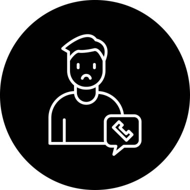 Anonim Web simgesi vektör illüstrasyonu