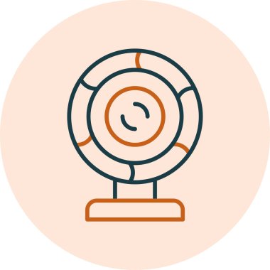 webcam simgesi, vektör illüstrasyonu