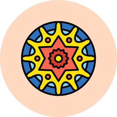 mandala tasarımı, web basit illüstrasyonu