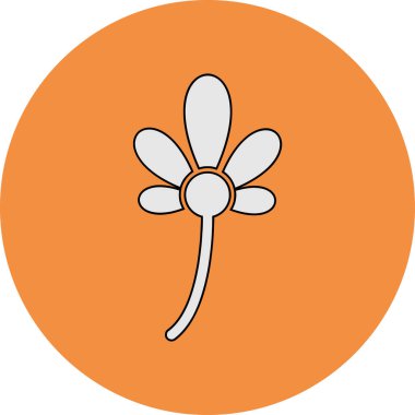 Barış zambağı. Web simgesi basit illüstrasyon