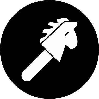 oyuncak at. Web simgesi basit illüstrasyon