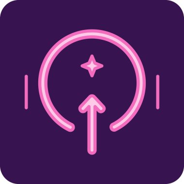 Basit ok simgesi vektör illüstrasyonu