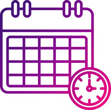 Takvim simgesi, vektör illüstrasyonu basit tasarım