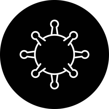 Basit HIV simgesi vektör illüstrasyonu