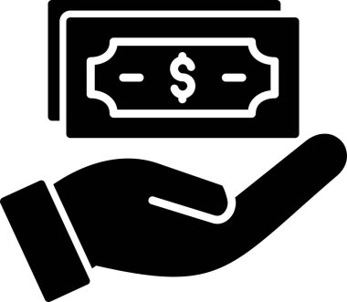 Para için. Web simgesi basit illüstrasyon