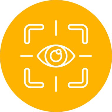 göz testi simge vektör çizim