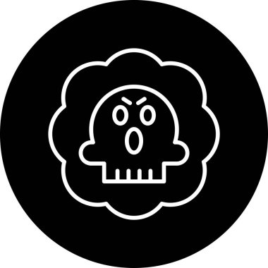 Cadılar Bayramı hayalet simgesi vektör illüstrasyonu