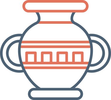 Vazo. Web simgesi basit illüstrasyon