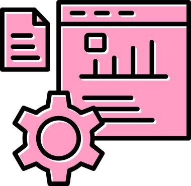 Performans. Web simgesi vektör illüstrasyonu