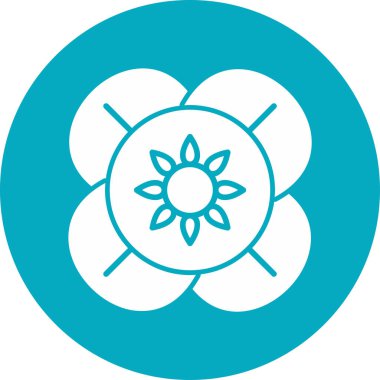 Bir karikatür çiçeğinin vektör çizimi