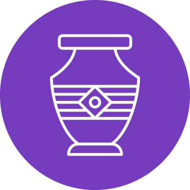 Vazo. Web simgesi basit illüstrasyon