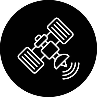 Uydu anten simge vektör çizim 