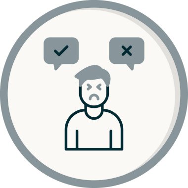 Karar adamı ikonu. Basit tasarım