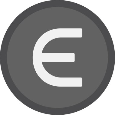 Epsilon web simgesi vektör illüstrasyonu