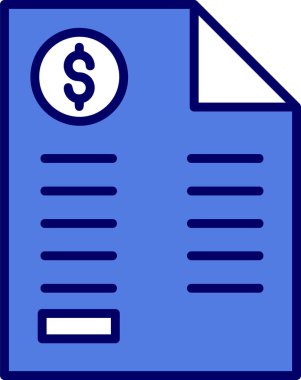 Bill simgesi, vektör illüstrasyonu basit tasarım